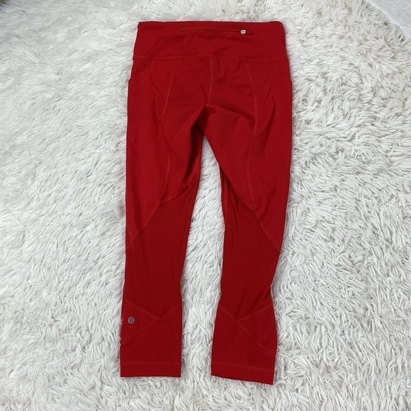 Lululemon Pace Rival Crop *Full-On Luxtreme 22" True Red - Picture 6 of 7